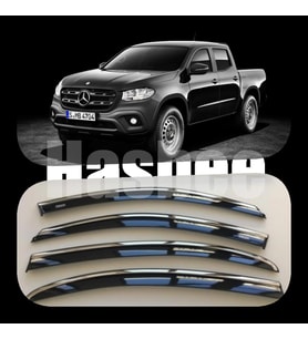 Mercedes X class Kromlu Cam Rüzgarlığı Niken 2015+ (Beyaz)