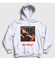 Presmono Unisex Beyaz Bloodsport V3 Film Jean Claude Van Damme Kapüşonlu Sweatshirt 259327tt
