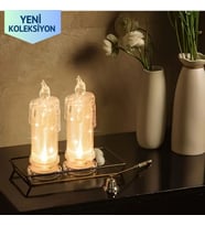 Led Gerçekçi Alevsiz Mum 2'Li