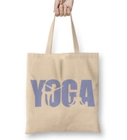 Yoga Logo Bez Çanta Uzun Saplı