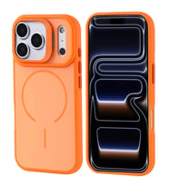 Apple iPhone 17 Pro Kılıf M-safe Şarj Özellikli Kamera Standlı Zore Notron Kapak