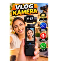 Kompakt 4K Vlog Kamera 2.0 IPS Ekranlı Otomatik Odaklama Stereo Ses Kayıt Özellikli