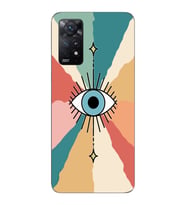 Xiaomi Redmi Note 11 PRO Uyumlu Göz Tasarımlı Şeffaf Telefon Kılıfı
