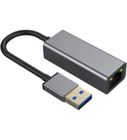 Plentiful USB 3.0 to Gigabit Ethernet 10/100/1000 Gigabit Ethernet Internet Adaptör Çevirici (Gümüş Gri)
