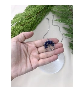 Çelik Lapis Lazuli Kolye