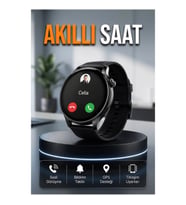 Amoled Ekranlı Akıllı Saat GPS Uyumlu Sesli Görüşme ve Bildirim Takibi
