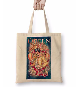 Queen Freddie Mercury 08 Bez Çanta Uzun Saplı