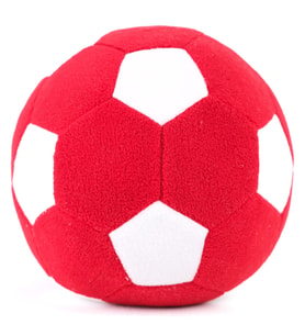 Peluş Oyuncak Top Sparka Peluş Taraftar Futbol Topu 20cm – Kırmızı Beyaz