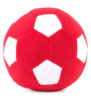 Peluş Oyuncak Top Sparka Peluş Taraftar Futbol Topu 20cm – Kırmızı Beyaz