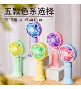 Şarj Edilebilir Standlı Renkli Mini El Fan Taşınabilir Fan Günlük Kullanım