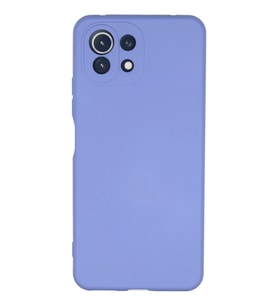 Mİ 11 Lite Kılıf Nano içi Kadife Silikon - Lila