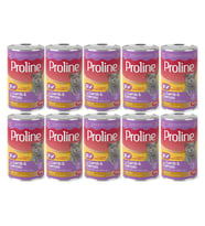 Proline Kuzu Etli ve Havuçlu Pate Et Parçalı Kedi Konservesi 395 Gr*10 Adet (Kahverengi)