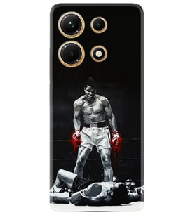 Infınix Note 30 Kılıf Resimli Desenli Baskılı Silikon Muhammed Ali 1369
