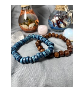Unisex - Çok Şık 2 Adet Ahşap Bileklik  Handmade