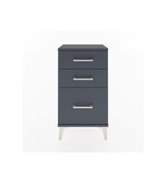 Arges Komodin 3 Çekmeceli 44x30x80 Antrasit-Antrasit