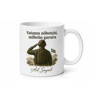 Asker Selamı Temalı Baskılı Kupa Bardak Askerlik Hediye Porselen Mug