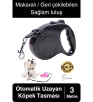 3 Metre Makaralı Otomatik Uzayabilen Geri Çekilebilen Köpek Tasması Boyun Gezdirme Kuvvetli Tutuş