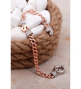 Ş Harfli Gurmet Rose Gümüş Bileklik 4089