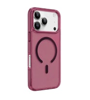 Northcity Apple iPhone 18 Pro Uyumlu/17 Pro Pc Real Magsafe Kapak - Bordo