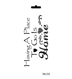 Cadence Mix Media Stencil 10x20 cm. MU-53 