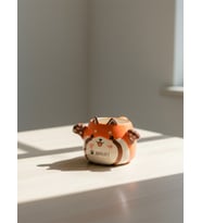 3d Kucaklayan Hayvan Figürlü Seramik Kupa Kahverengi
