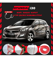 Hyundai İ30 Oto Araç Kapı Koruma Fitili 5metre Parlak Kırmızı Renk