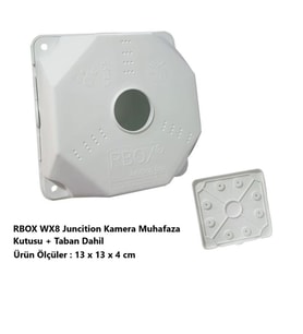 RBOX WX8 Juncition Duvar Buatı Montaj Buatı Kamera Muhafaza Kutusu Taban Dahil Büyük Boy 100 Adet