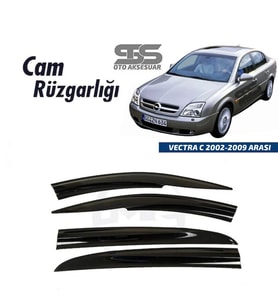 Cam Rüzgarlığı Opel Vectra C 2002-2009 Arası Mügen Tip Piano Black