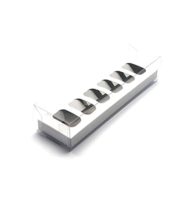 Asetatlı 6 lı Makaron Kutusu (10 Adet)
