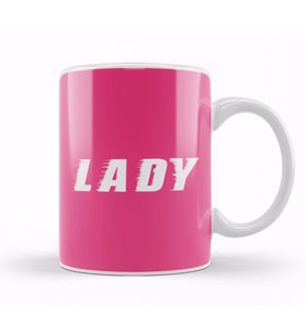 Lady Slogan Kupa Bardak Porselen