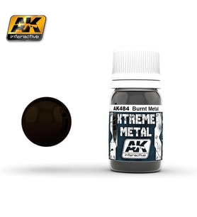 AK 484 30 ml. Yanmış Metal Rengi, Xtreme Metal Serisi Model Boyası