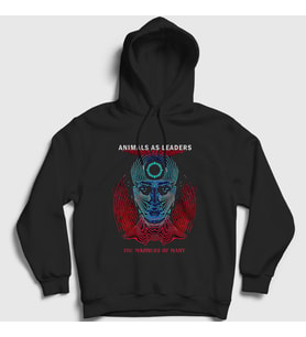 Presmono Unisex Siyah Madness V2 Animals As Leaders Kapüşonlu Sweatshirt 523191tt