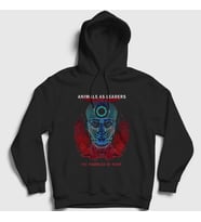 Presmono Unisex Siyah Madness V2 Animals As Leaders Kapüşonlu Sweatshirt 523191tt