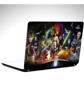 Starwars Karakterleri Laptop Sticker 10 İnch (25X19CM)