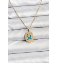 316L Çelik Zincir Gold Renk Shark Figür Kadın Kolye 5886