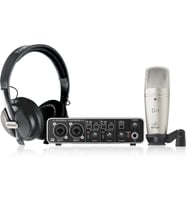 Behringer U-PHORIA STUDIO PRO Yüksek Çözünürlüklü USB Ses Arayüzü, Kondenser Mikrofon, Stüdyo Kulaklıkları ve Daha Fazlası ile Eksiksiz Kayıt Paketi