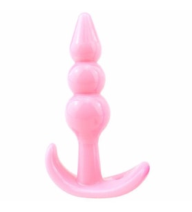 Agorshop Exvoid 3 Boğumlu  Alıştırıcı Silikon  Plug Pembe GG1-AF4149-1