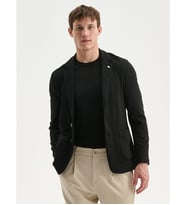 LCW Vision Siyah Dar Kalıp Erkek Blazer Ceket