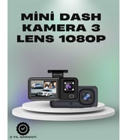 3 Kanallı Araç Kamerası – Full Hd 1080P Kayıt, 2” Ekran, Park Gözetimi Desteği