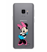 Samsung Galaxy S9 Kapak Minnie Mouse Tasarımlı Şeffaf Silikon Kılıf