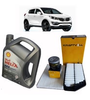 2011-2014 KİA SPORTAGE 1.6 GDİ BENZİNLİ YAĞ BAKIM SETİ HAVA + POLEN + YAĞ FİLTRESİ + SHEL 5W 30