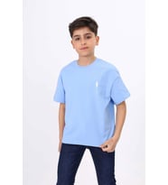 Toontoy Erkek Çocuk Baskılı Tişört (Mavi)