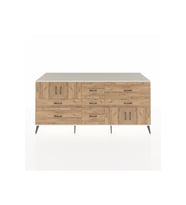 Kronos Konsol 3 Raflı 7 Çekmeceli 4 Kapaklı 220x59x99 Aytaşı-Çam/Çam