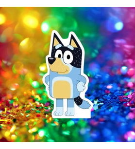 Ayaklı pano Bluey Ayaklı Pano 35 cm Mavi Doğum Günü Masa Dekoru