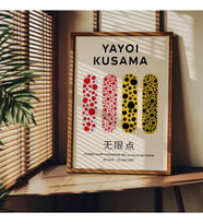 Tanıtım Yayoi Kusama Çerçevesiz Poster, Modern Dekoratif Çerçevesiz Poster, Tablo, YayoiKusama-13, 50 x 70