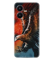 Vivo Y22S Kılıf Silikon Desen Özel Seri Kartal Uçarken 1718