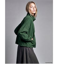 LCW Vision Yeşil Dik Yaka Oversize Kadın Mont