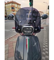 MOTOCAM Arora Mojito 50 Ön Cam 2023-2026 Model 41cm Siyah Renkli 4mm APARATSIZ