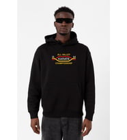 Cobra Kai All Valley Karate Championship 1984 Siyah Erkek 3ip Kapşonlu Sweatshirt