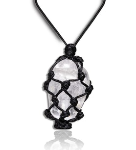 Sertifikalı Ayarlanabilir Doğal Kristal Kuvars Taşı Kolye - 1.kalite (Çok Renkli)